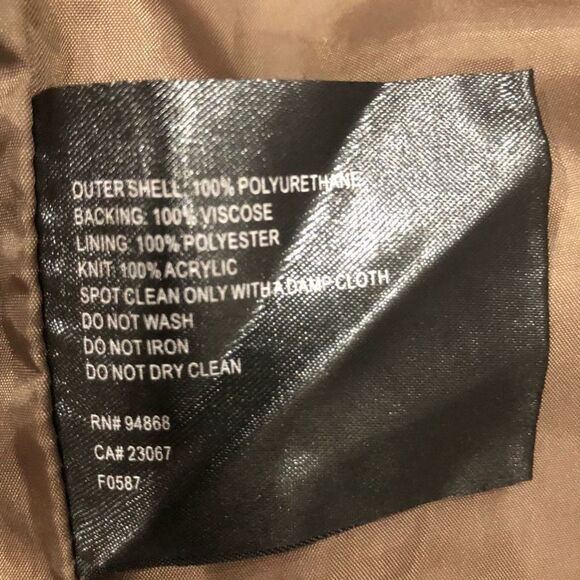 Collection B Vegan Leather Jacket - Picture 5 of 6